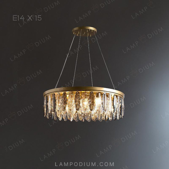 Circular chandeliers and light fixtures CONSUL