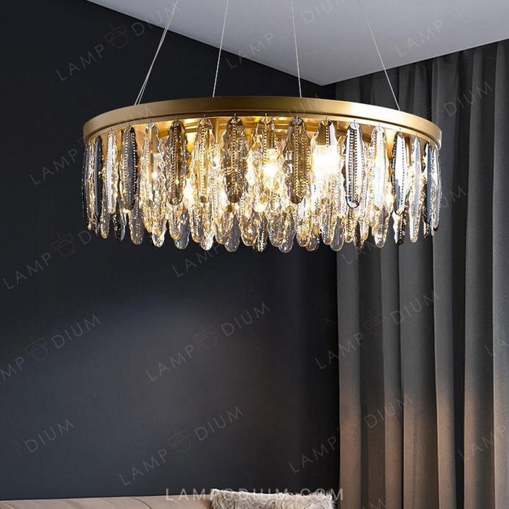 Circular chandeliers and light fixtures CONSUL