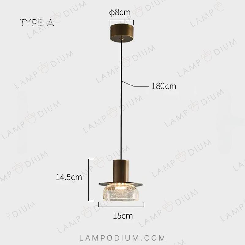 Hanging light fixture CRISPIN