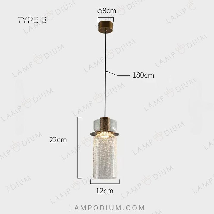 Hanging light fixture CRISPIN