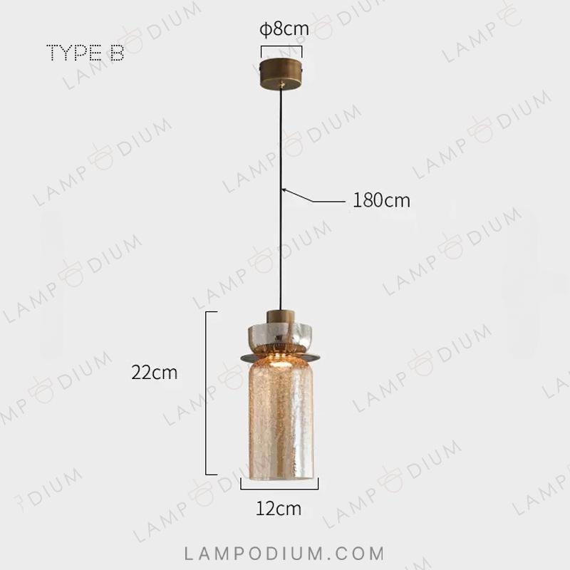 Hanging light fixture CRISPIN