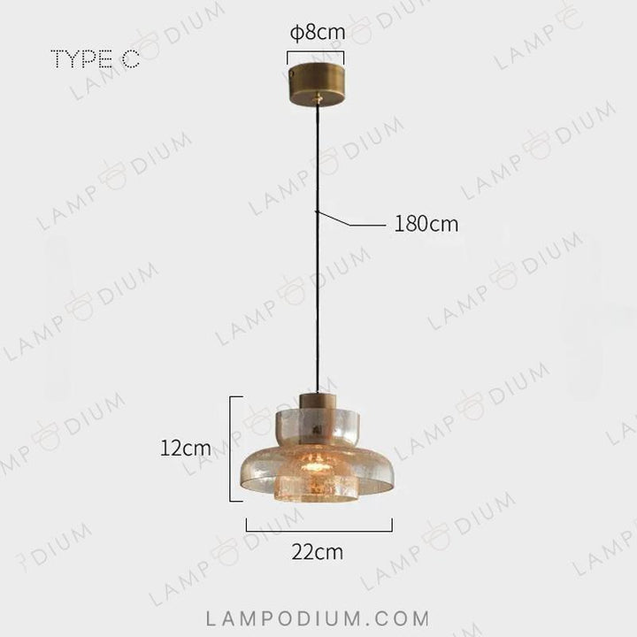 Hanging light fixture CRISPIN