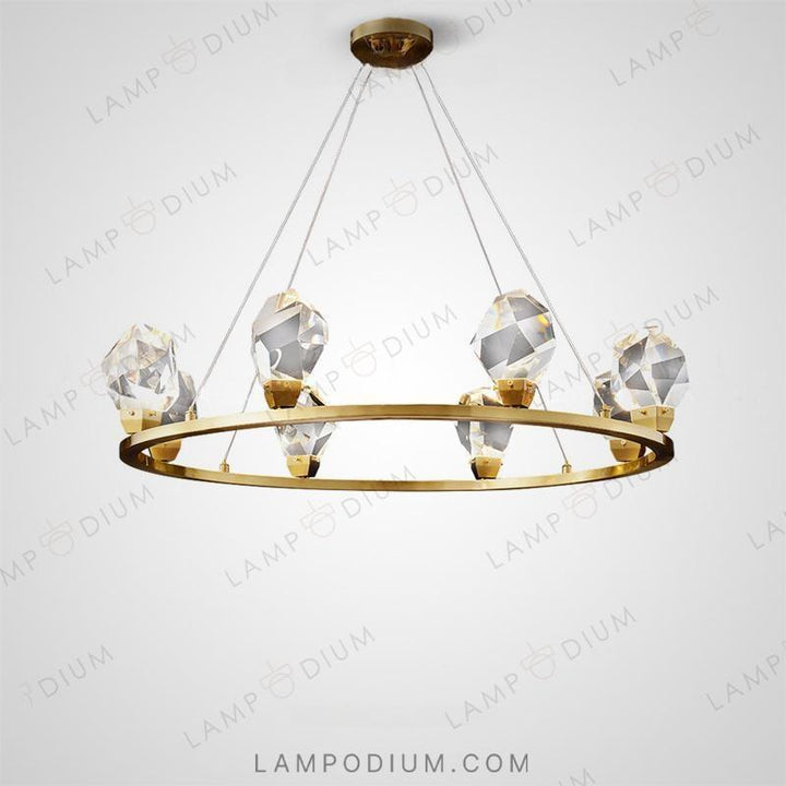 Circular chandeliers and lamps CRISTEL R