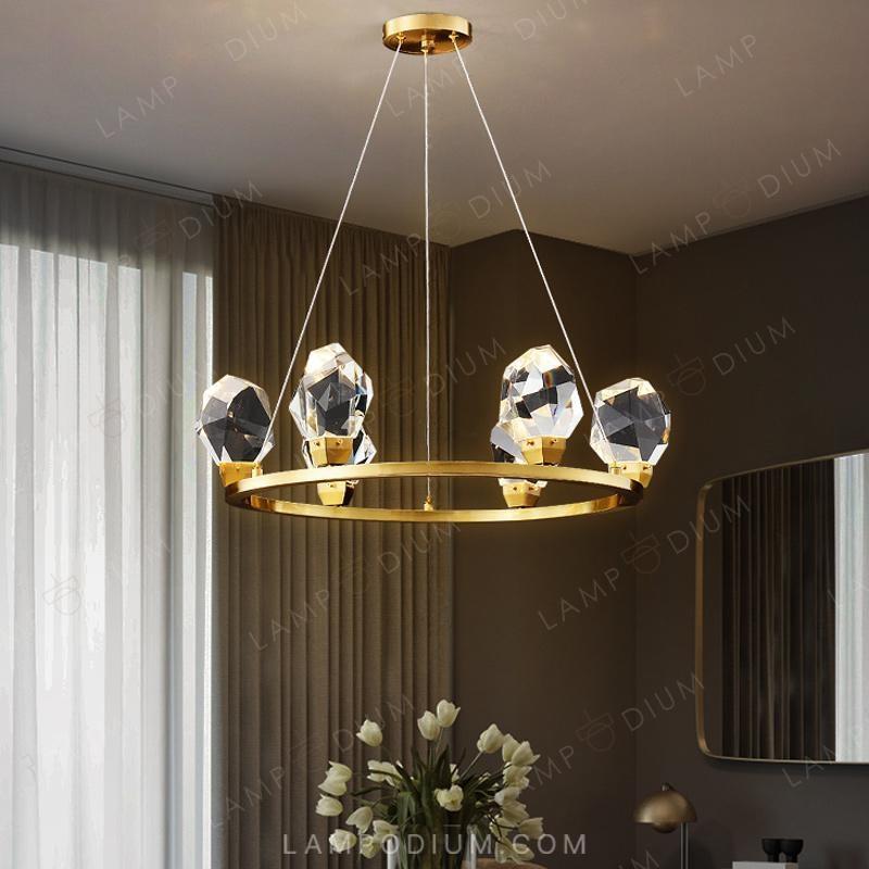 Circular chandeliers and lamps CRISTEL R