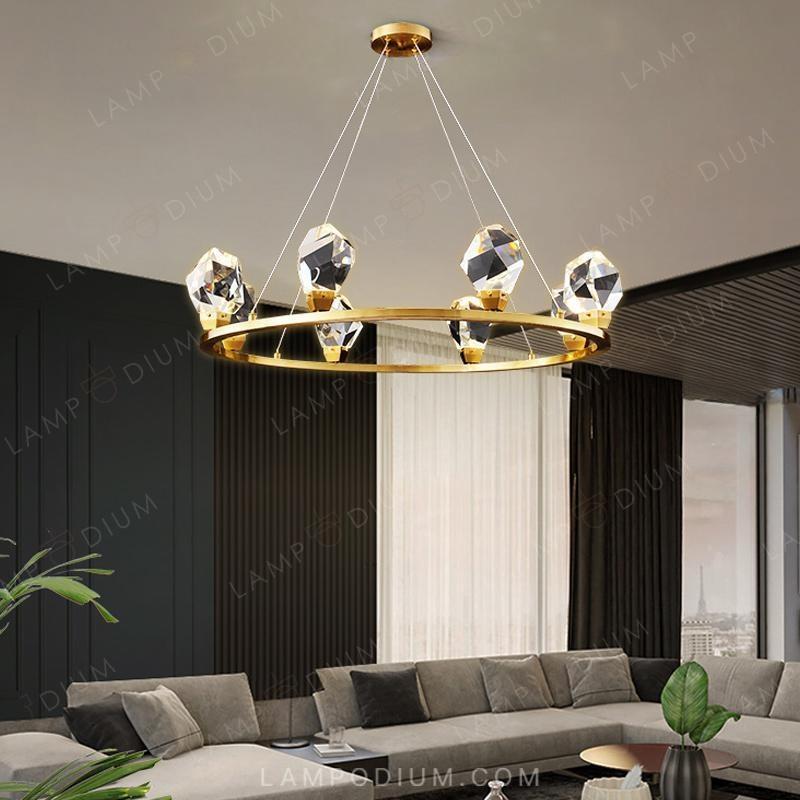 Circular chandeliers and lamps CRISTEL R