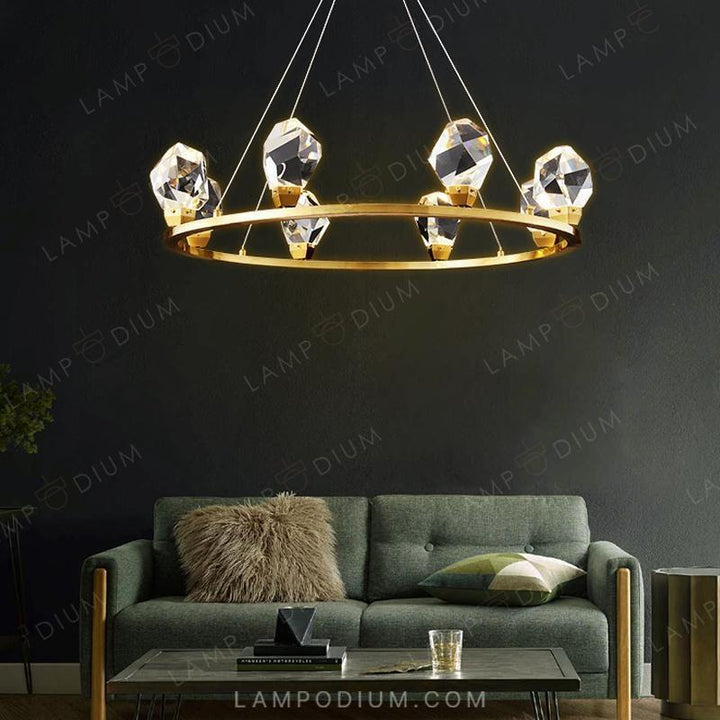 Circular chandeliers and lamps CRISTEL R