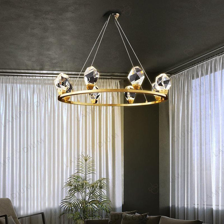 Circular chandeliers and lamps CRISTEL R