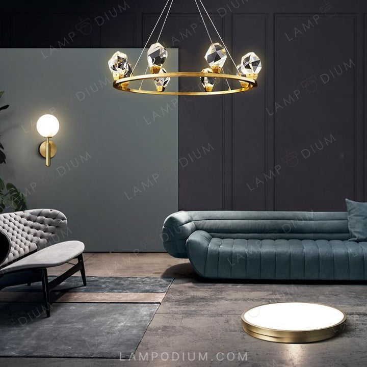 Circular chandeliers and lamps CRISTEL R