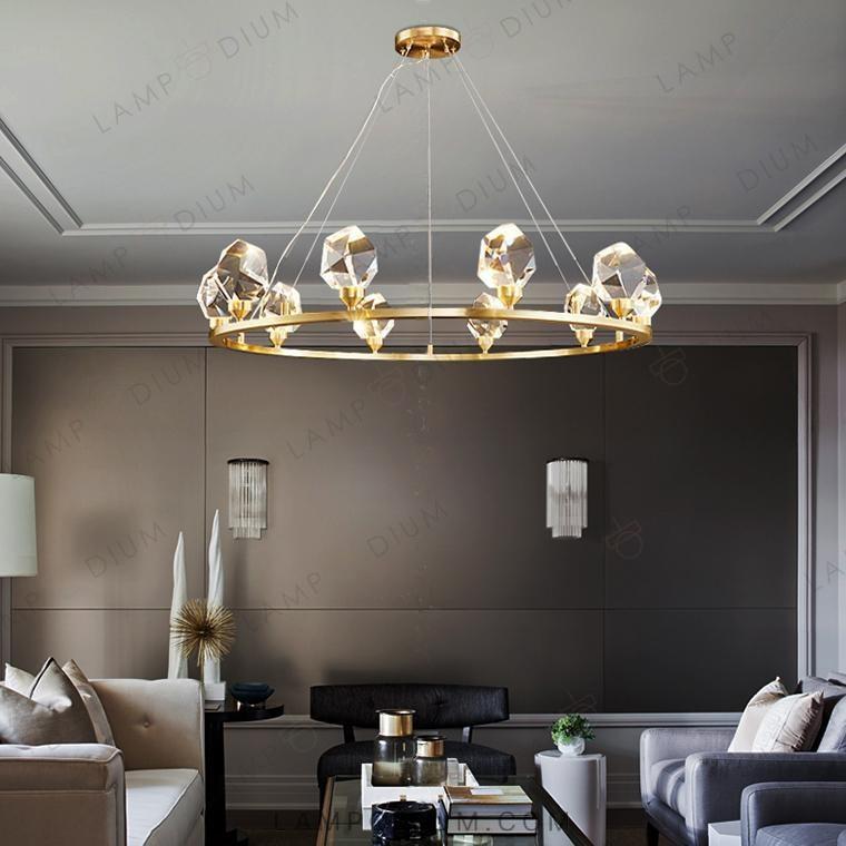 Circular chandeliers and lamps CRISTEL R