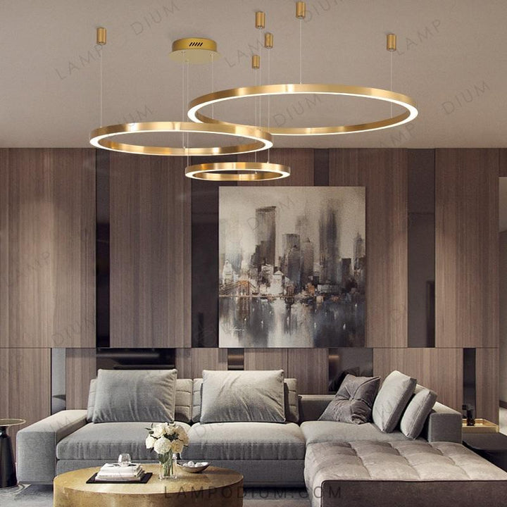 Circular chandeliers and lamps CRUISE LITE