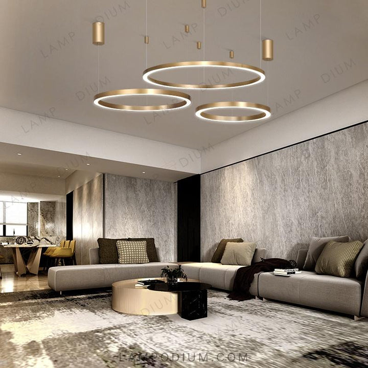 Circular chandeliers and lamps CRUISE LITE