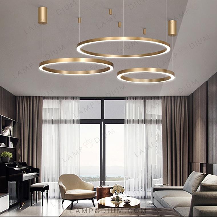 Circular chandeliers and lamps CRUISE LITE