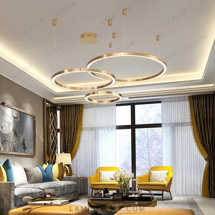 Circular chandeliers and lamps CRUISE LITE