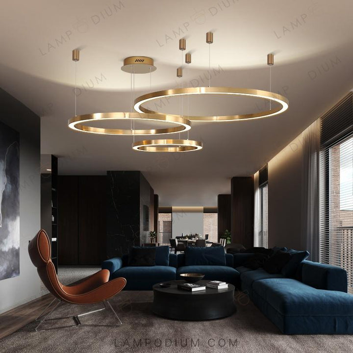 Circular chandeliers and lamps CRUISE LITE