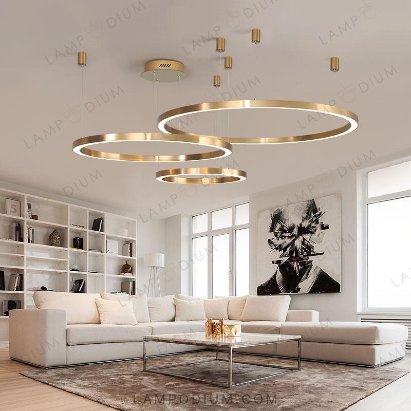 Circular chandeliers and lamps CRUISE LITE