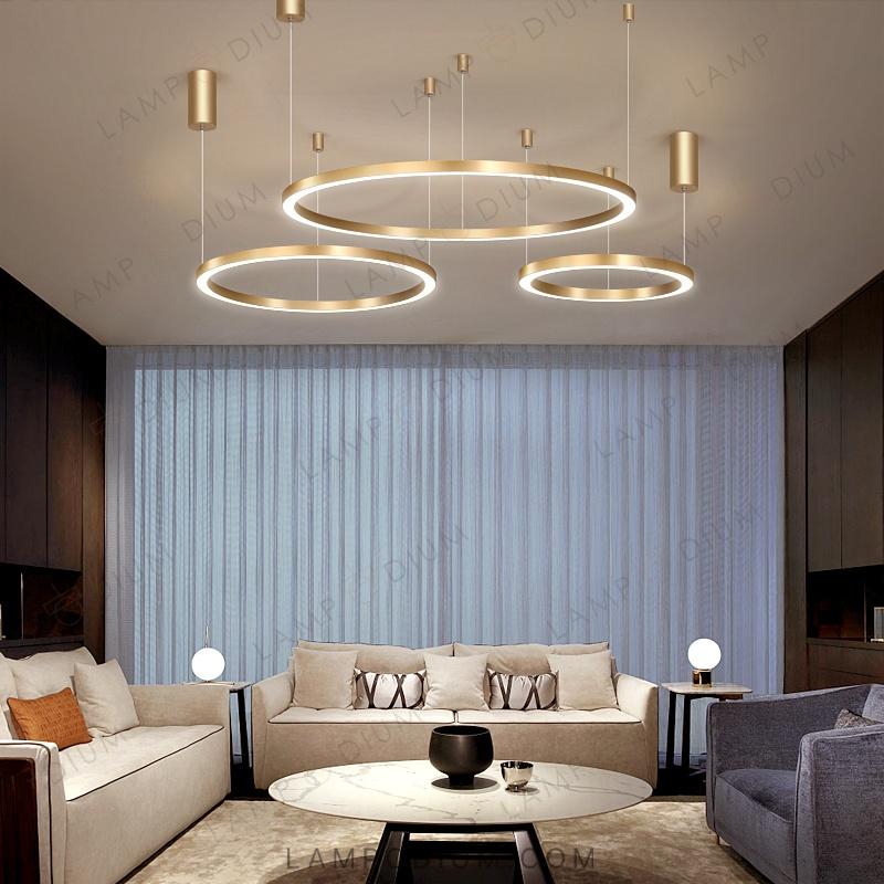 Circular chandeliers and lamps CRUISE LITE