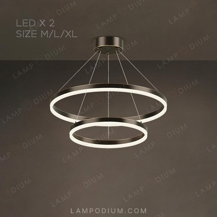 Circular chandeliers and lamps CRUISE MORE LUX