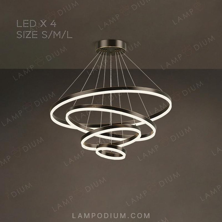 Circular chandeliers and lamps CRUISE MORE LUX