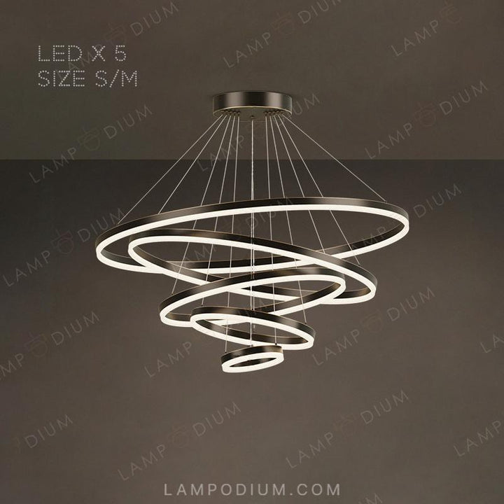 Circular chandeliers and lamps CRUISE MORE LUX