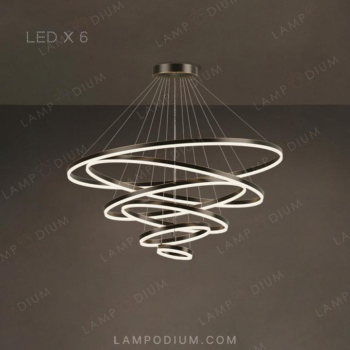 Circular chandeliers and lamps CRUISE MORE LUX