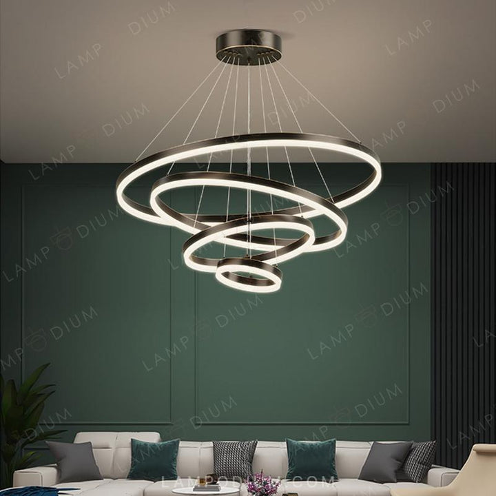 Circular chandeliers and lamps CRUISE MORE LUX