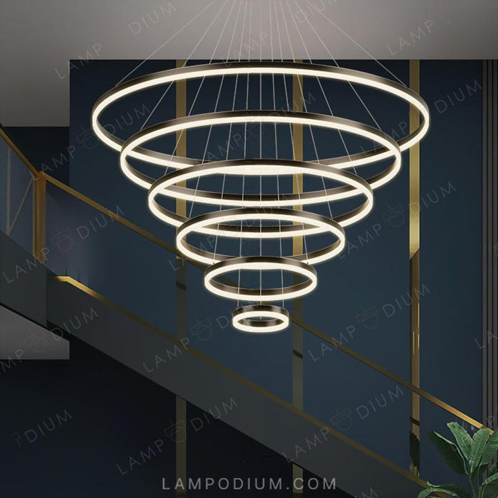 Circular chandeliers and lamps CRUISE MORE LUX