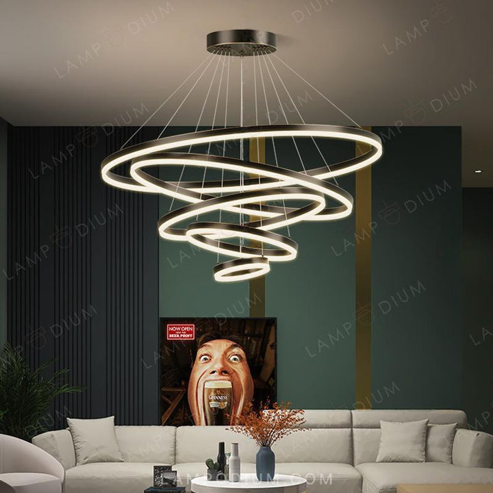 Circular chandeliers and lamps CRUISE MORE LUX