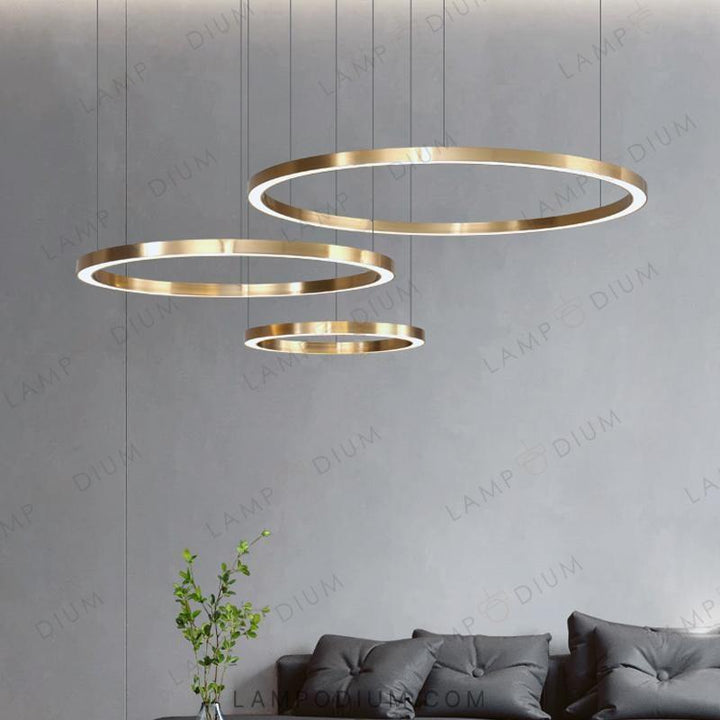 Ring chandeliers and light fixtures CRUISE