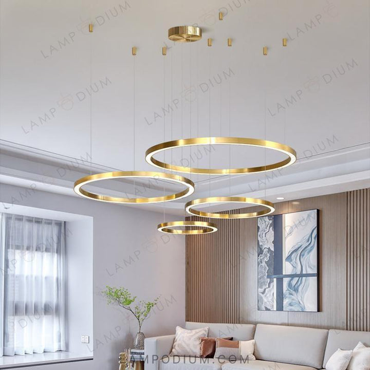 Ring chandeliers and light fixtures CRUISE