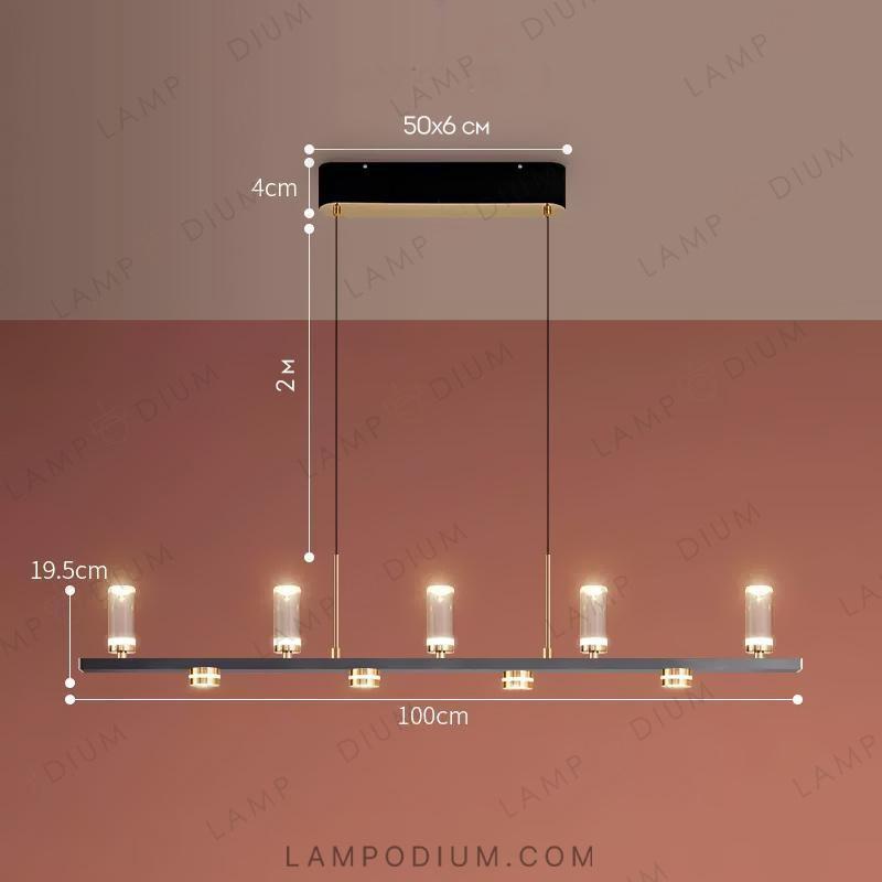 Linear, row luminaire DAGGRY