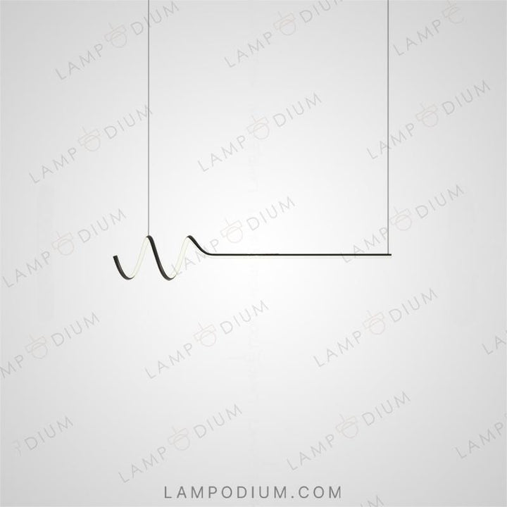 Linear, row luminaire DAMARIS