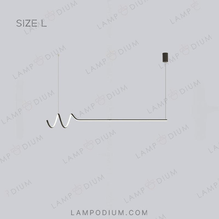 Linear, row luminaire DAMARIS