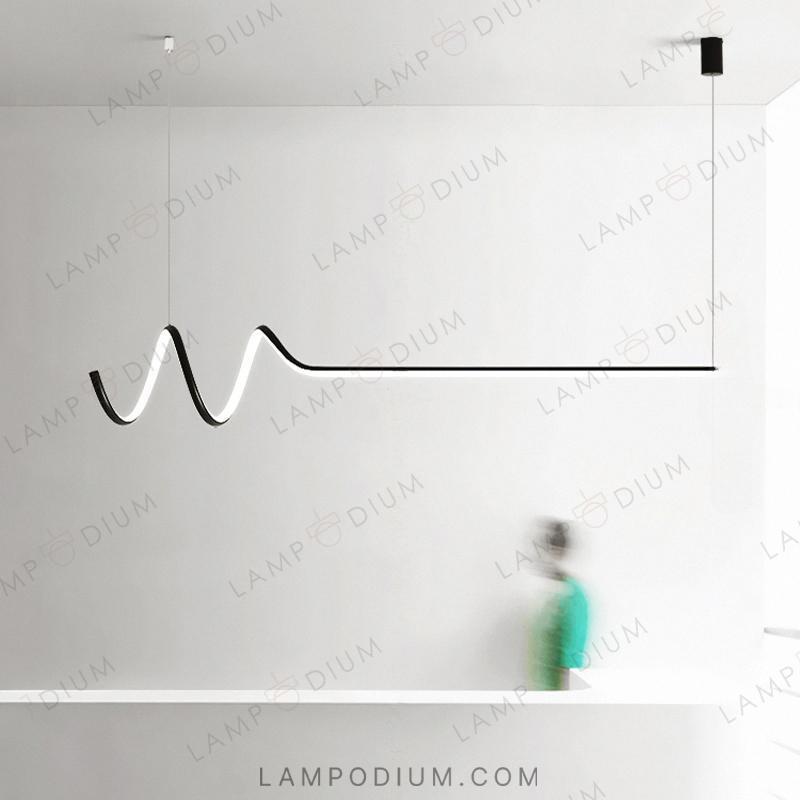 Linear, row luminaire DAMARIS