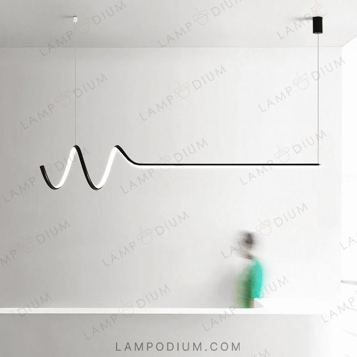 Linear, row luminaire DAMARIS