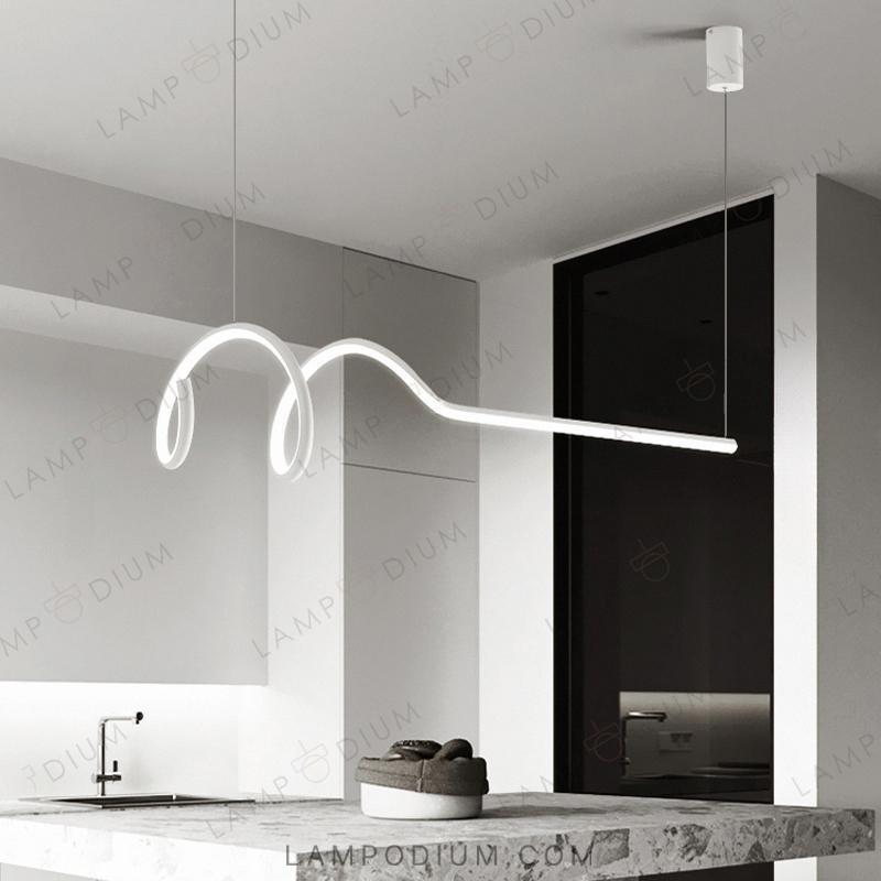 Linear, row luminaire DAMARIS