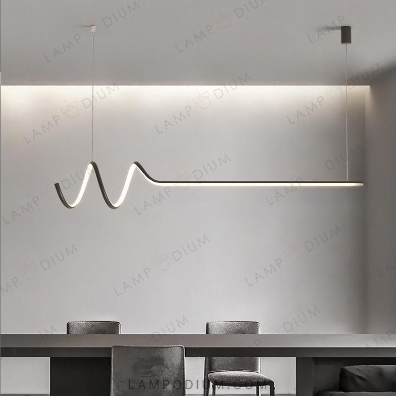 Linear, row luminaire DAMARIS