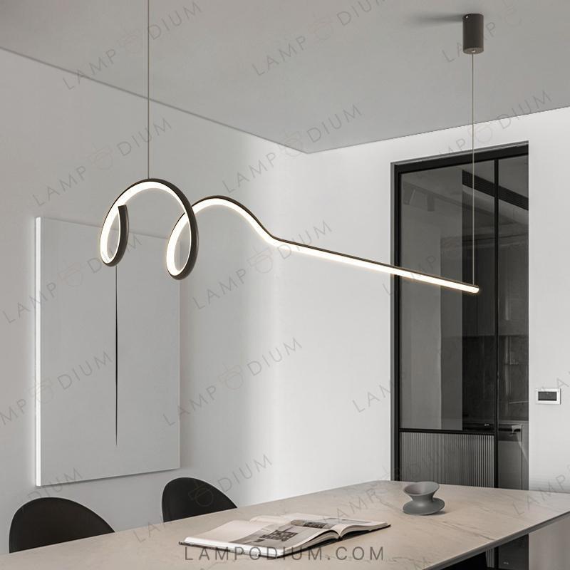 Linear, row luminaire DAMARIS