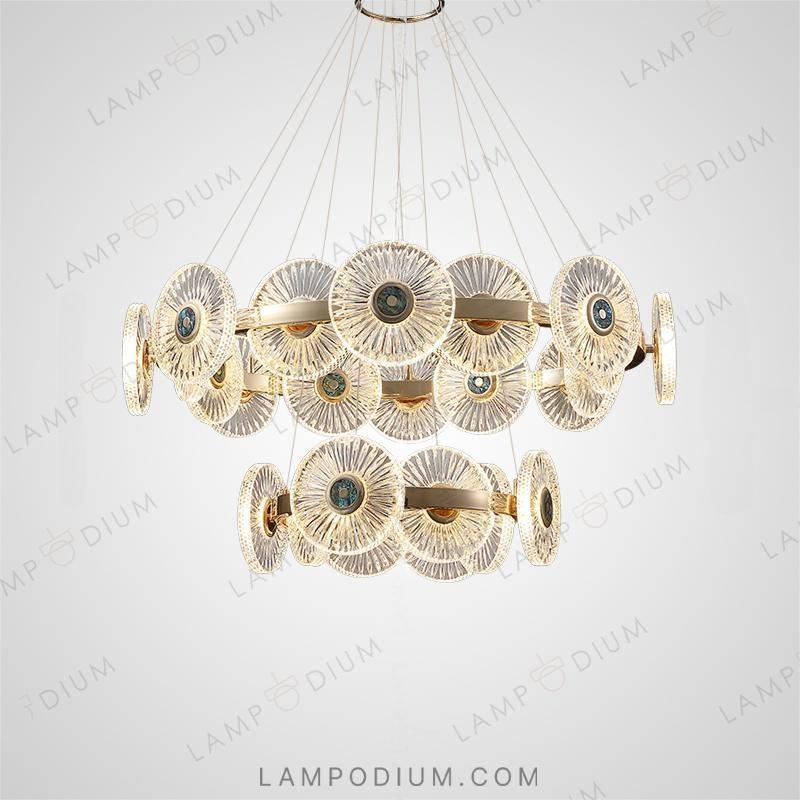 Circular chandeliers and light fixtures DAMIANA