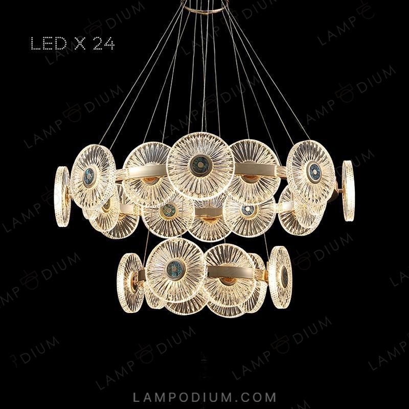 Circular chandeliers and light fixtures DAMIANA