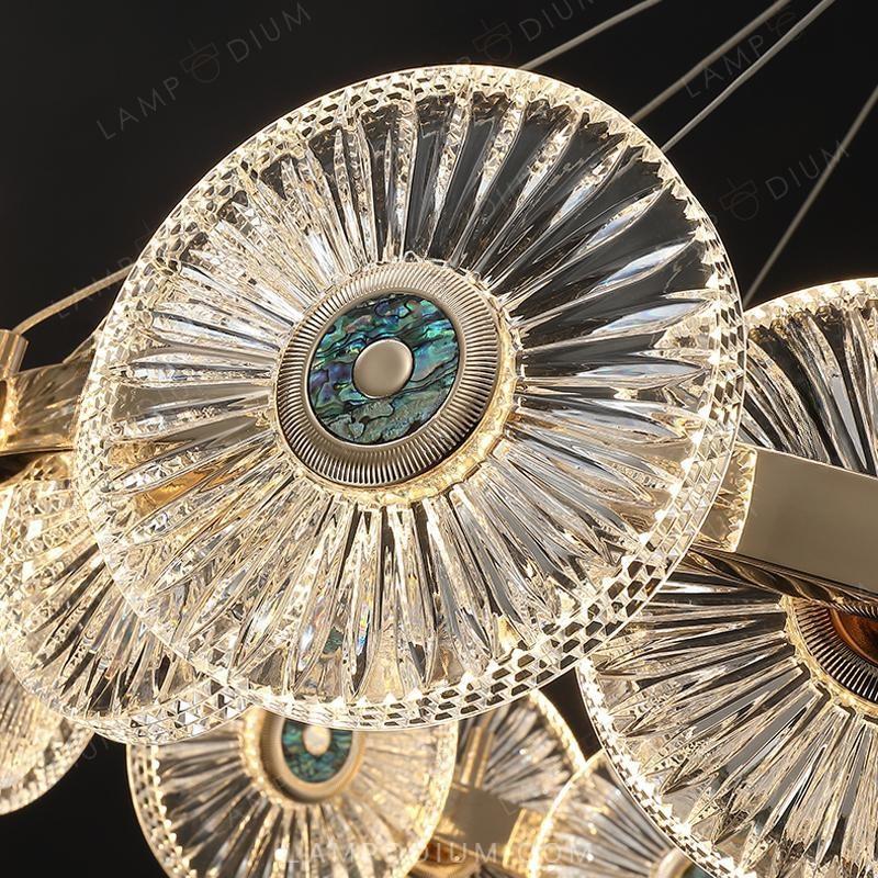 Circular chandeliers and light fixtures DAMIANA