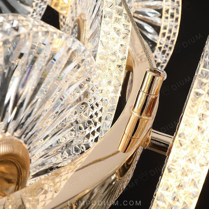 Circular chandeliers and light fixtures DAMIANA