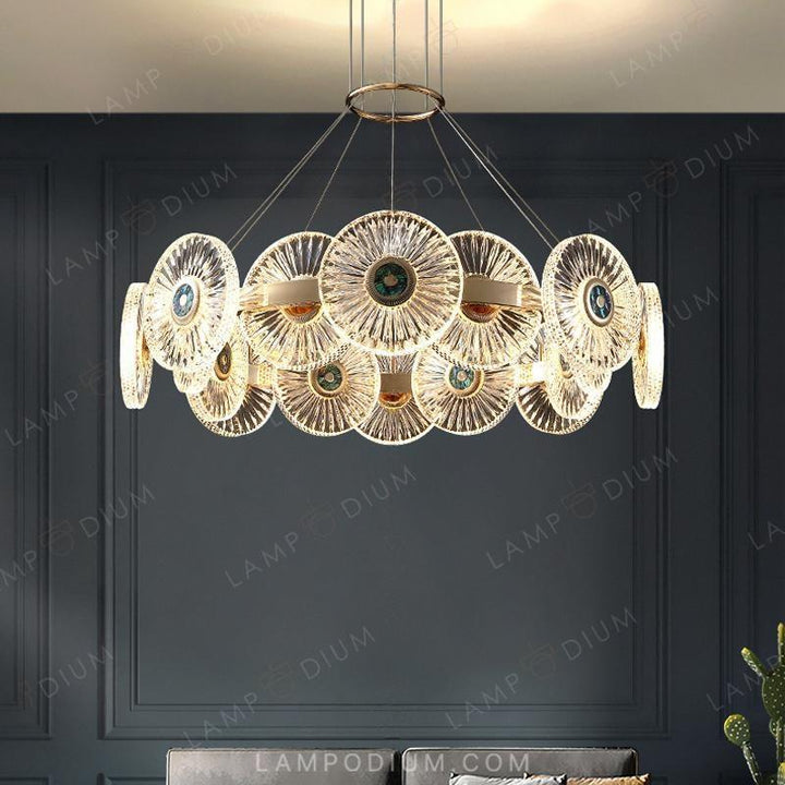 Circular chandeliers and light fixtures DAMIANA