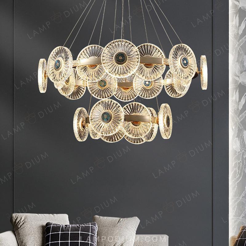 Circular chandeliers and light fixtures DAMIANA