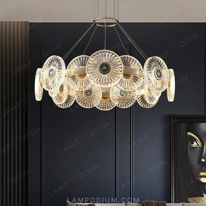 Circular chandeliers and light fixtures DAMIANA