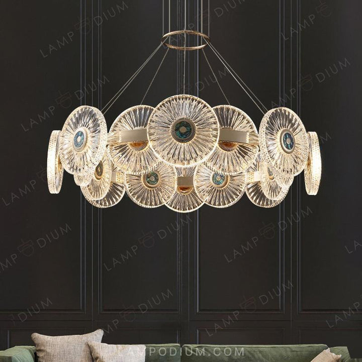 Circular chandeliers and light fixtures DAMIANA