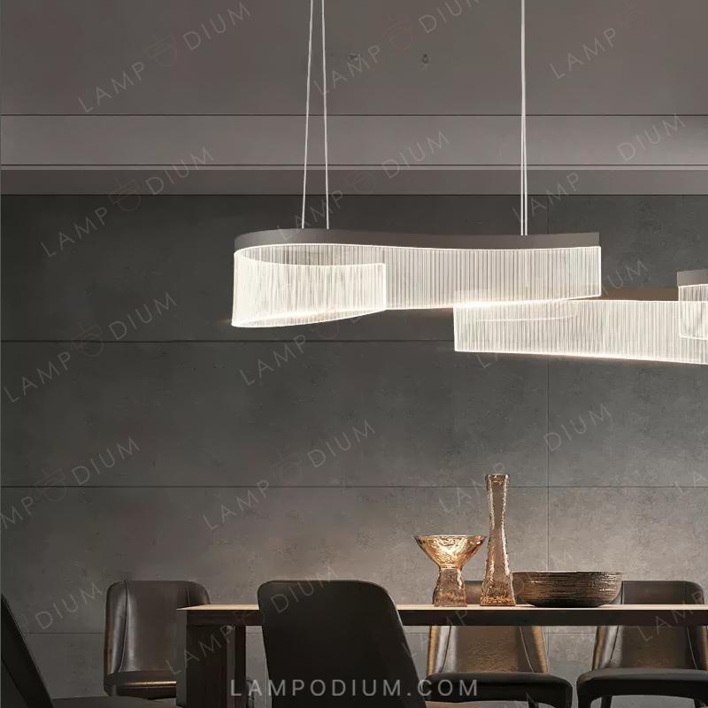 Linear, row luminaire DANELIUS B DUO