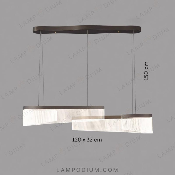 Linear, row luminaire DANELIUS B DUO