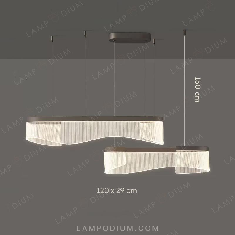 Linear, row luminaire DANELIUS DUO