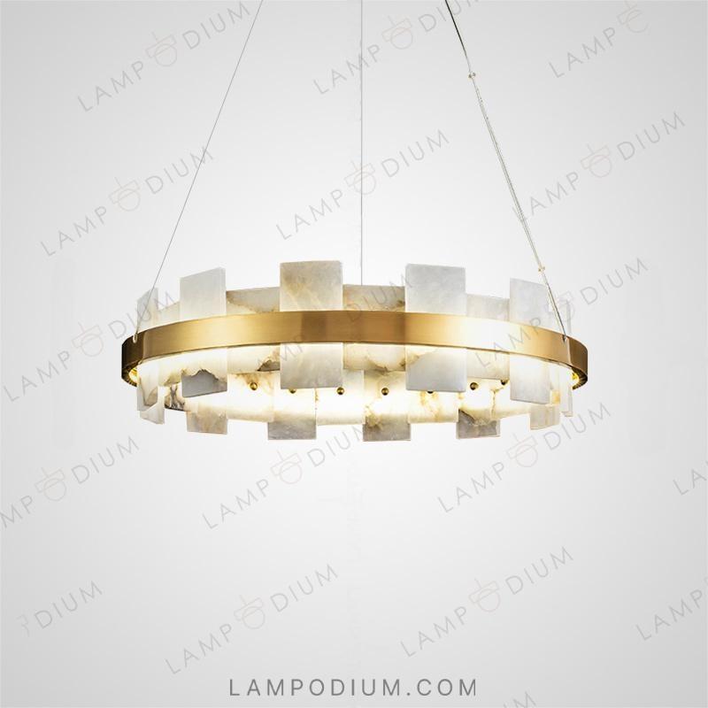 Circular chandeliers and lamps DEBORA