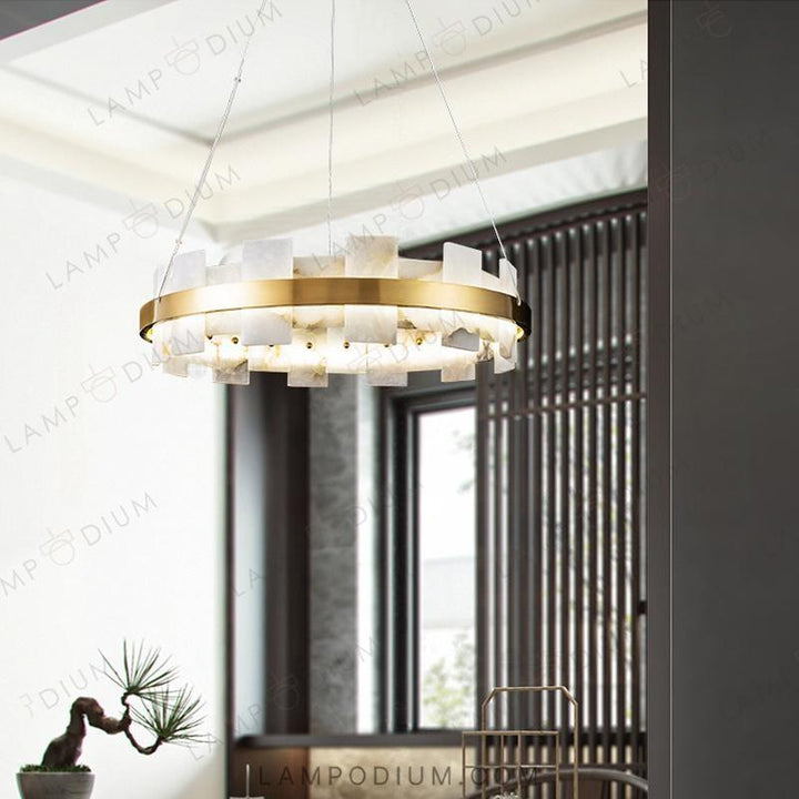 Circular chandeliers and lamps DEBORA